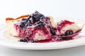 Small homemade deset pie with berries Royalty Free Stock Photo