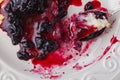 Small homemade deset pie with berries Royalty Free Stock Photo