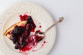 Small homemade deset pie with berries Royalty Free Stock Photo