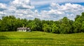 Small homestead set in rolling Virginia countryside Royalty Free Stock Photo