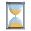 Small hourglass icon cartoon vector. Hour glass timer Royalty Free Stock Photo