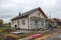 Small house building under construction Royalty Free Stock Photo