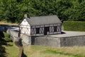 Small house cum office at entrance, Castle of VÃÂªves, village of Celles, province of Namur, Belgium