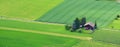 Small house in the field. Royalty Free Stock Photo