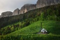 Small house in the forest. Shelter for hunters and tourists Royalty Free Stock Photo