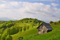 Small house on a hillside