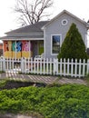 Small house near downtown San Antonio prepares for Fiesta week.