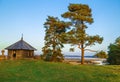 Small house under the trees Royalty Free Stock Photo