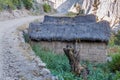 Small house in village Cosnirhua Royalty Free Stock Photo