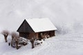 Small house from a winter fairytale