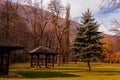 Small houses in the park Vrelo Bosne