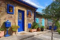 Small houses in Collioure in France Royalty Free Stock Photo