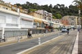 Small houses on the Quai des Etats-Unis in Nice Royalty Free Stock Photo