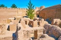 The small houses in Rayen fortress, Iran Royalty Free Stock Photo