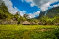 Small houses in Wamena Royalty Free Stock Photo