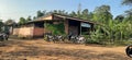 A small hut house In rural village of India Royalty Free Stock Photo