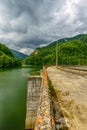 Small hydro electric dam harnessing water power Royalty Free Stock Photo