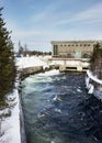 Small hydroelectric power plant in the north of Russia