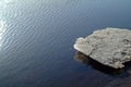 A small ice floe on the river