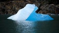 Small Iceberg floating in the lake near Grey Glacier in Torres del Paine, Patagonia / Chile. Royalty Free Stock Photo