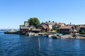 small idyllic community on an archipelago island