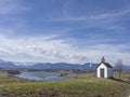 Small idyllic meadow chapel near Riegsee