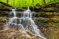 Small Indiana Waterfall Royalty Free Stock Photo