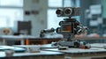 Small industrial robot working in a research lab