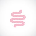 Small intestine vector icon