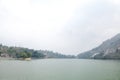 A small island in Bhimtal Lake Royalty Free Stock Photo