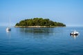 Small island at the croatian coast Royalty Free Stock Photo