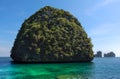 Small island full of vegetation. Ko Samah island in Tailand