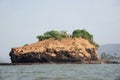 Small Island at Harnai, Konkan, Maharashtra Royalty Free Stock Photo