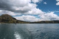 Small island in lake titicaca Royalty Free Stock Photo