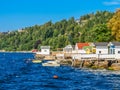 Small island in the Oslo Fjord, Norway Royalty Free Stock Photo
