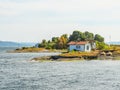 Small island in the Oslo Fjord, Norway Royalty Free Stock Photo