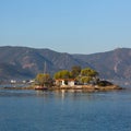 Small island in the Saronic Gulf, Greece. Travel.