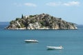 Small island seen from Tolo Royalty Free Stock Photo