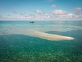 Small Island with White Sands in East Seram, Maluku Royalty Free Stock Photo