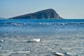 Small island in winter sea 20 Royalty Free Stock Photo