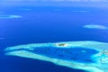 Small islands in the Maldives