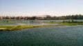 Small islands on the Nile River