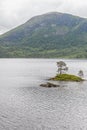 Small islands in the Norwegian fjords. selective focus Royalty Free Stock Photo