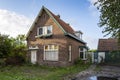 Small isolated and abandoned single family house in Lisse the netherlands