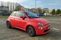 Small Italian compact car Fiat 600 new two doors parked