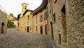 Small italian town ancient street