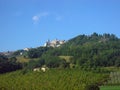 Small Italian town on top of a hill