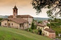 Small Italian village with church