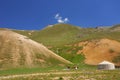 Small jurt in mountains Royalty Free Stock Photo