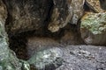 A small cave in gypsum rock